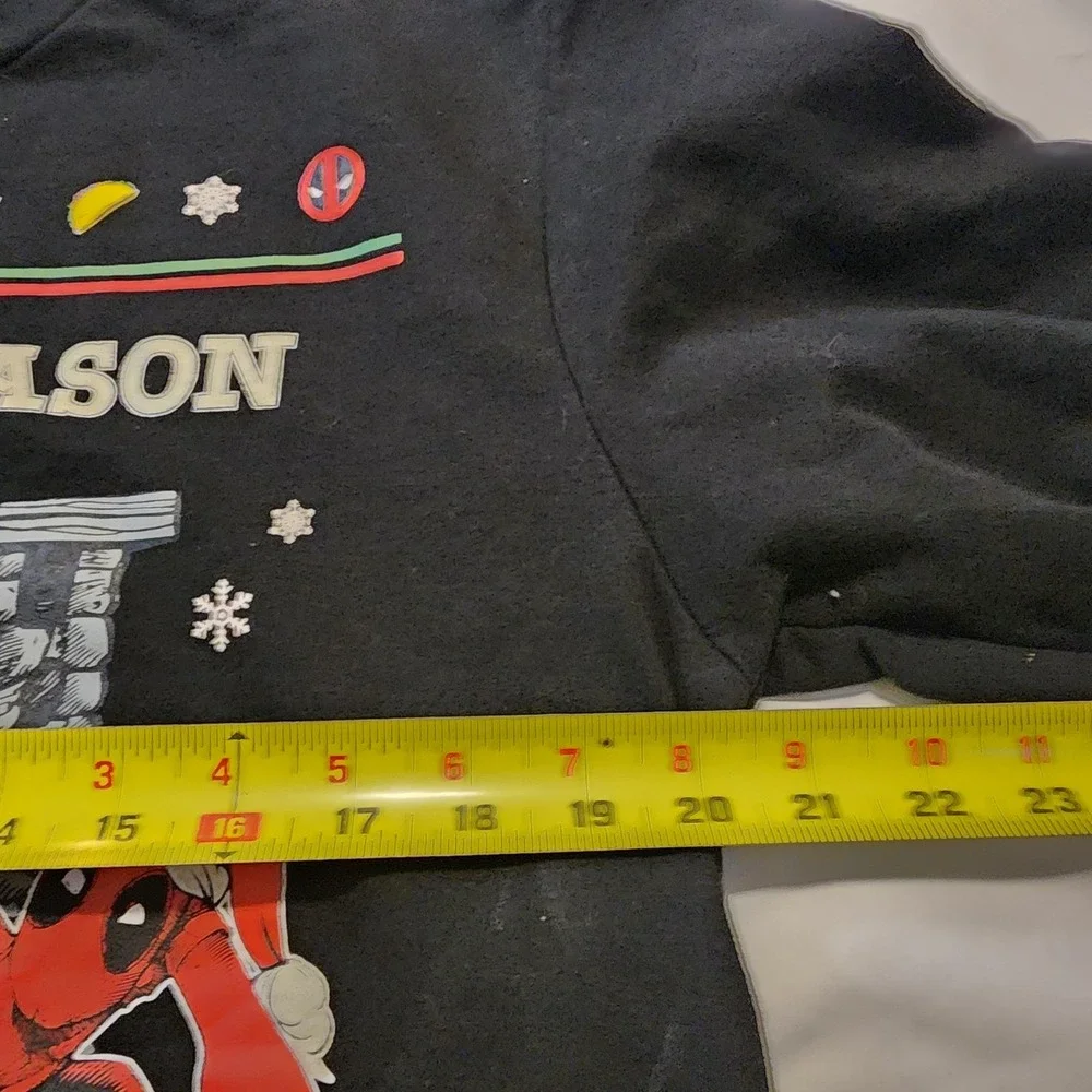 Ugly Christmas Sweater Deadpool Season For Cuddling Size S Black‎ - Picture 8 of 9